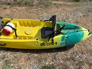 Kayak recreo 2 plazas amarillo/verde