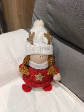 Muñeca Navidad Rebeca con estrella puede aguantar
