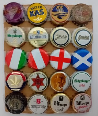Lote 20 Chapas Cerveza y Refrescos