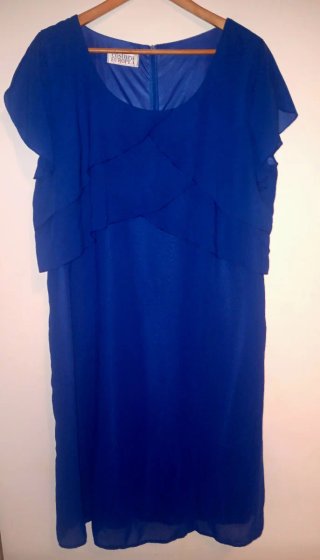 Vestido de Fiesta Azulón Costura Europea T56
