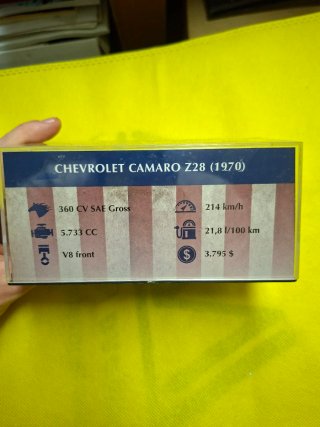 Modellino Chevrolet Camaro Z/28 1970 1/43