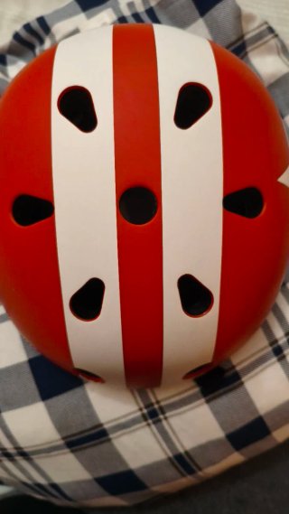 Casco Molto Rojo y Blanco
