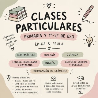 CLASES PARTICULARES – PRIMARIA Y 1º-2º DE ESO