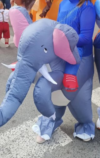 Disfraz inflable elefante