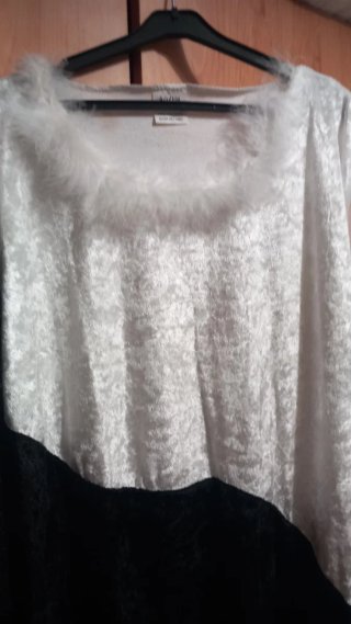 Disfraz de Ángel Blanco y Negro