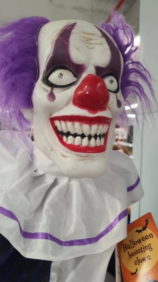 Payaso espeluznante Halloween animado