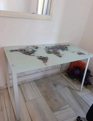 Escritorio con Mapa Mundi