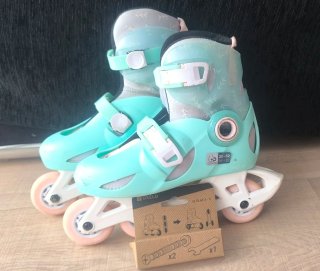 Patines y adaptador. Talla 30-32