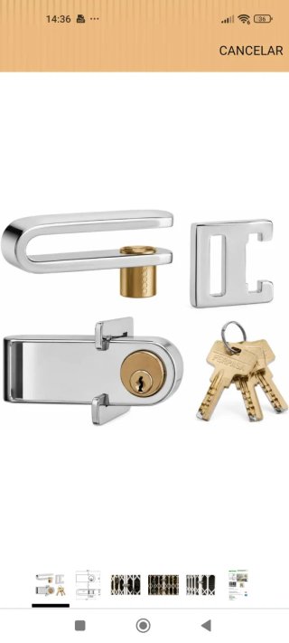 Candado Extensible para Rejas Ferpasa