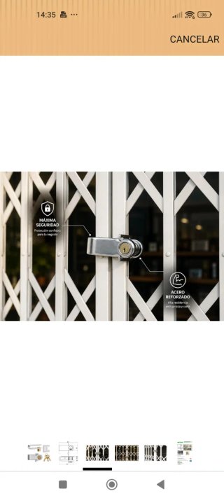 Candado Extensible para Rejas Ferpasa