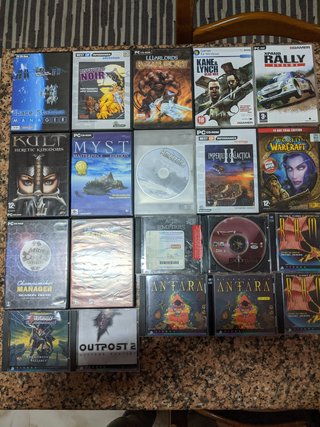 Jogos antigos PC + CDs demos MegaScore, BGamer e P