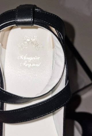 Zapatos Lolita Negros con Tacón grueso y tirantes