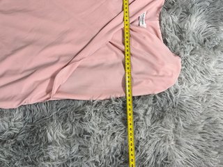 STRADIVARIUS Top Cruzado Rosa Palo Asimétrico