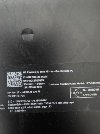 HP All-in-One 27 TPC-0088-27