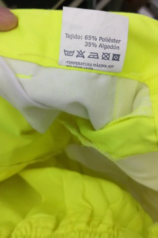 Pantalón de trabajo fluorescente
