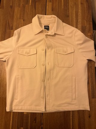 Sobrecamisa Beige Zara