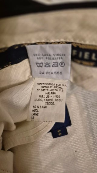 Pantalón de vestir Cortefiel azul