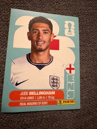 Cromo Jude Bellingham Panini ENG 11 Mundial FIFA