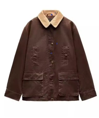 Cazadora tipo Barbour Marrón