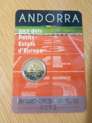 Andorra 2 euros € año 2025 Juegos Estados Europa