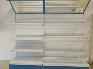 Estantería Frutería Blanca y Azul