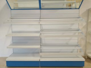 Estantería Frutería Blanca y Azul