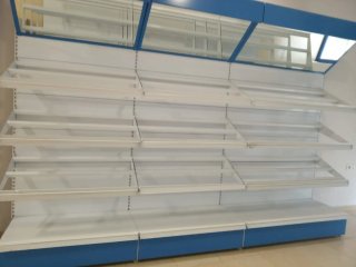 Estantería Frutería Blanca y Azul