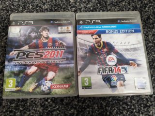 Lote 2 Juegos PS3: FIFA 14 y PES 2011