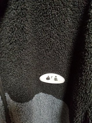 Chaqueta de Borreguito Negra y Gris