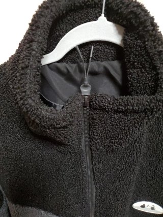Chaqueta de Borreguito Negra y Gris