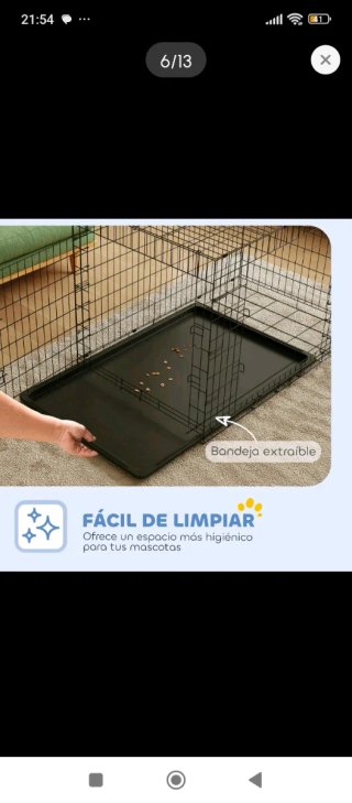 Jaula para mascotas negra