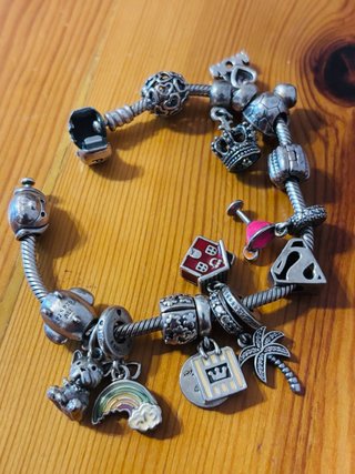 Pulsera Pandora Plata Charms Varios
