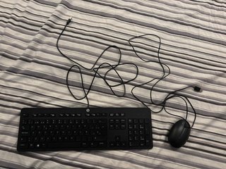Teclado y Mouse HP USB Negro