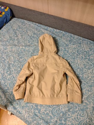 Giacca beige con cappuccio per bambino Benetton