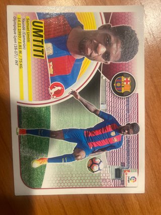 Cromo Samuel Umtiti FC Barcelona 2016-17.