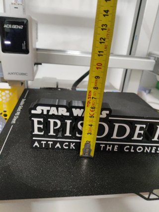 Star Wars Episodio II Logo 3D
