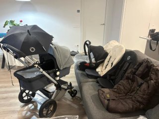 Bugaboo Cameleon 3 Gris + Maxi-Cosi y Accesorios