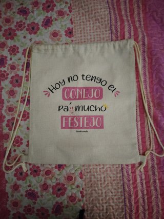 Mochila de Cuerdas con Frase
