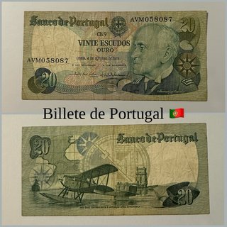 Billete: 20 Escudos de Portugal del 1978
