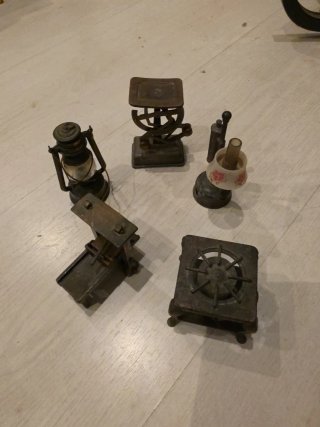 Set de 5 Sacapuntas Metálicos Vintage