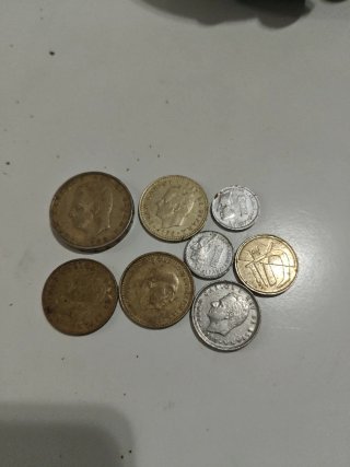 Lote de 8 monedas de España