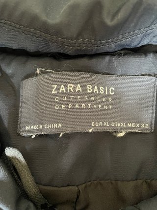 Cazadora Zara Negra Talla XL Mujer