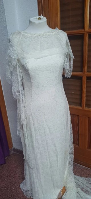 Traje de novia Rosa Clará de encaje