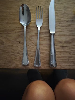 Cubertería de Metal Plateado