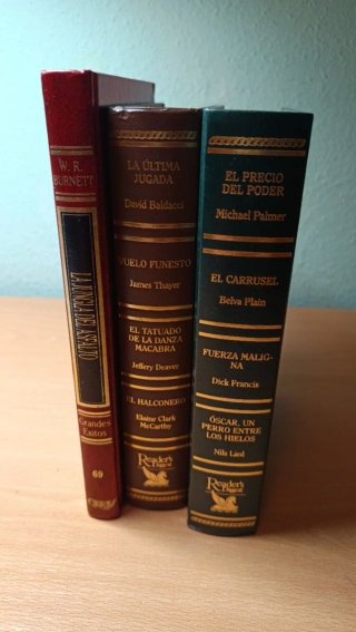 3 libros clásicos de varios autores.Tapa dura