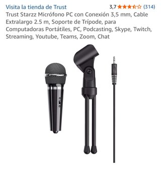 Micrófono PC Trust Starzz con Trípode