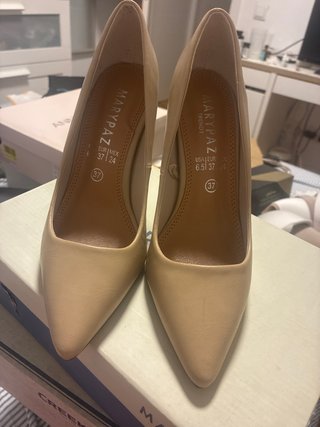Zapatos de tacón Marypaz nude talla 37