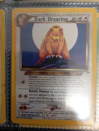 Dark Ursaring NDE 21 Pokémon Neo Destiny