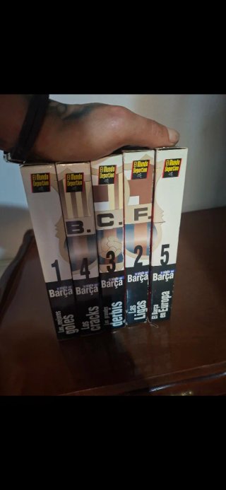Colección 5 VHS El Siglo del Barça