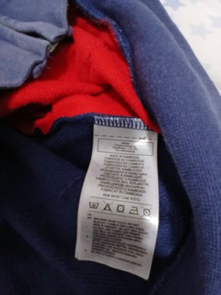 Sudadera Adidas bicolor azul y roja
